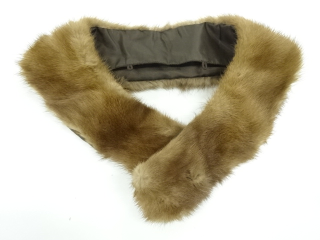 リサイクル　ミンク付け衿